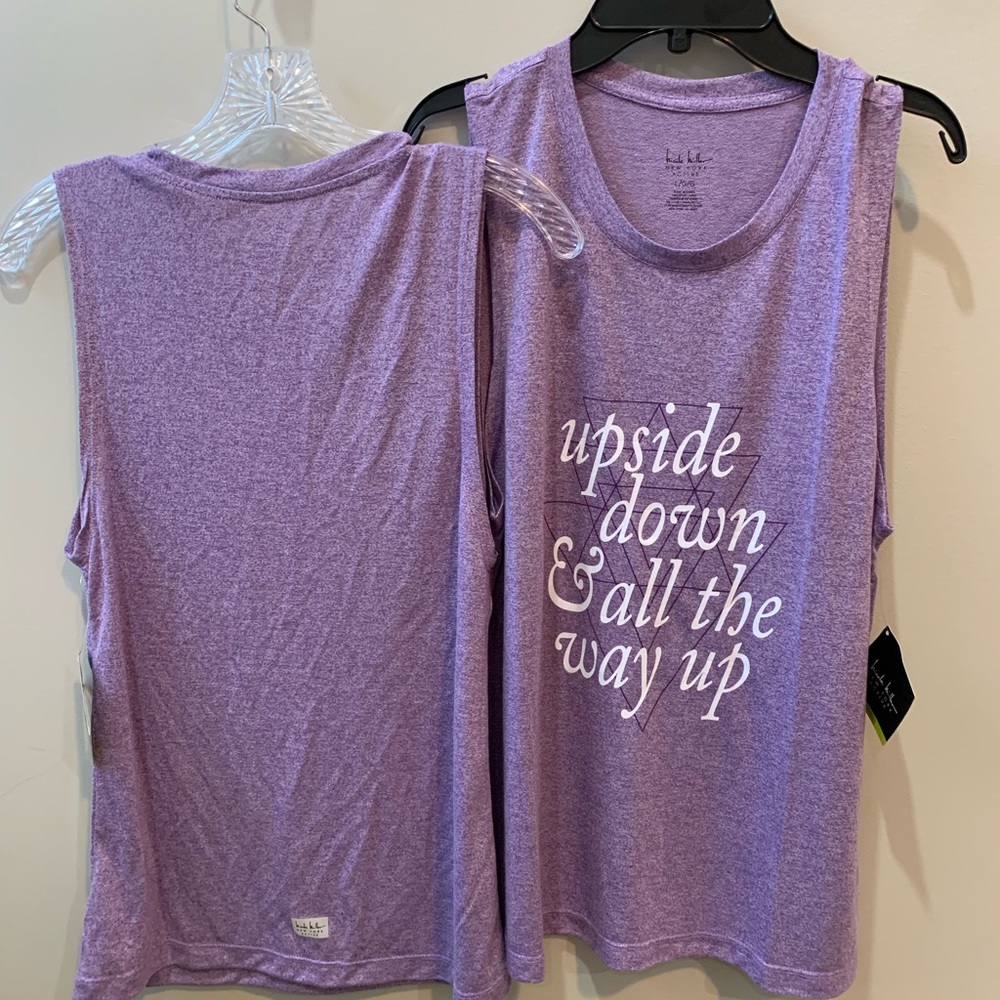 Nicole Miller 💜 work out 💪🏼 tops S & L 💜 - Picture 4 of 6